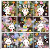 2 Pack of 171 Pcs Easter Window Clings, Easter