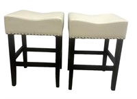 Pair of White Barstools