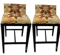 Pair of Flower Barstools