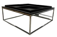 Chic Coffee Table w/ 4 Trays