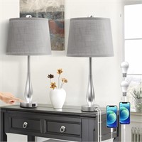 24" Touch Table Lamps for Bedroom Set of 2, 3 Way