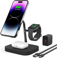 Wireless Charger, Boaraino Magnetic 3 in 1 Wireles