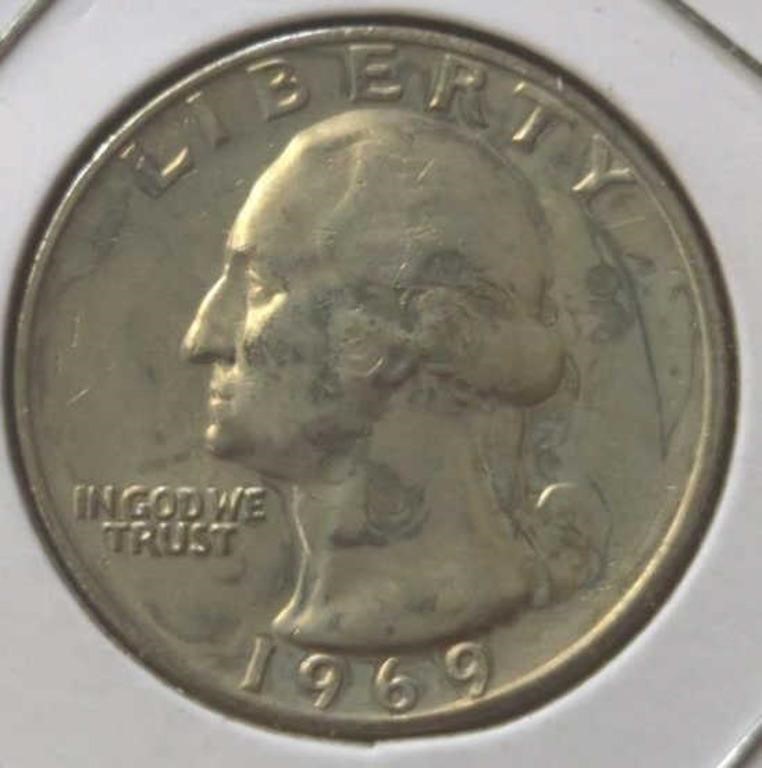 1969 Washington quarter