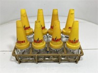 Set of 8 Firezone Bottles & Tops with Rack
