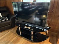 LG 49" Flat Screen TV with 3 Tier Tinted Black