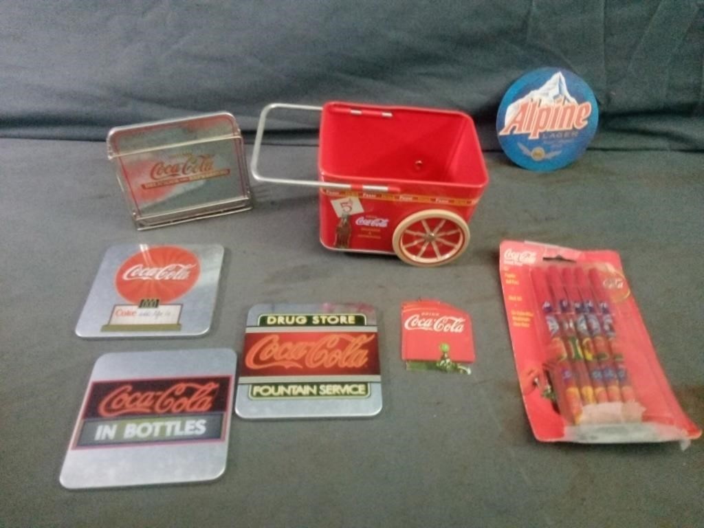 Coca Cola Lot Includes a Set of 4 Coasters,
