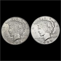 [2] Peace SilveDollars [1925-S, 1935-S] CLOSELY