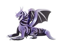 Gemmy Skeleton Dragon LED Light-Up Airblown 7ft