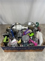 Large assortment of kitchen utensils and