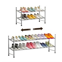 2-layer  Forthcan Expandable Shoe Rack 2 Tiers Clo