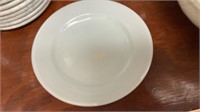 90- 6" China White Bread Butter Dishes