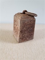 RUSTIC METAL WEIGHT 7LBS  2.5"SQX 4 INCHES