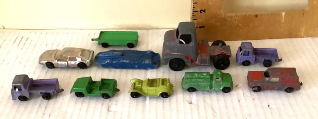 Collection of vintage diecast vehicles