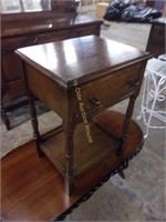 Nice Oak Telephone Table with Drawer