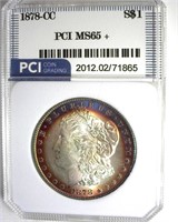 1878-CC Morgan MS65+ LISTS $3000
