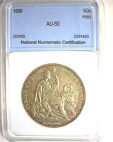 1930 Sol NNC AU50 Peru