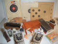 Assorted Gun Accessories-Holsters, Targets