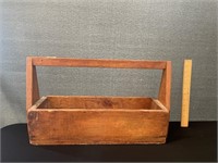 Antique Wood Box W. Handle