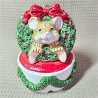 Christmas Mouse Musical Box