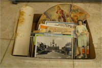 Vintage postcards and paper items
