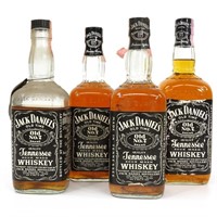 Jack Daniel's Whiskey Bottles (4)