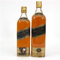 Johnnie Walker Black Label Whisky Bottles (2)