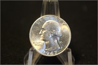 1947-S Uncirculated Washington Silver Quarter