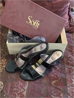 Sofft Anita II Black Patent Shoes