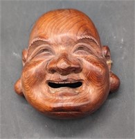 Small Wood Buddha Mask