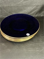 Cobalt Blue & Gold and Trim Plates