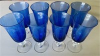 (8) Vintage Ball Stemmed Wine Glasses/ Goblets