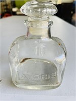 Vintage Lavoris Clear Glass Mouthwash Jar with