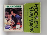 1975 Hockey Fun Pack Clark Gillies Perreault