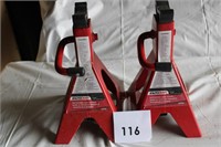 2 AUTOCRAFT 2 TON RATCHING JACK STANDS