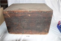 VINTAGE WOODEN SHIPPERS TRUNK MARKED 229D