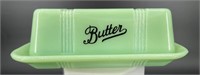 Retro Jadeite Butter Dish