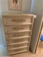 1970’s 6 Drawer Chest / Scroll Work