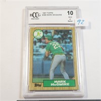 1987 Topps Mark McGwire (RC) BCCG 10