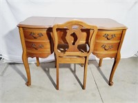 Vintage Vanity Desk and Chair
