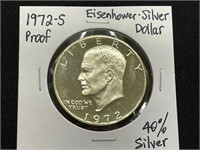 1972S Eisenhower Silver Dollar Proof