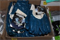 12 pairs of large blue palm traction gloves