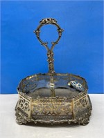 Ornate s/p Condiment Set Holder