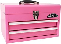 Small Apollo Pink Metal Tool Box