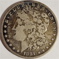 S - 1881 MORGAN SILVER DOLLAR (7)