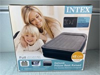 New Intex Full Deluxe Pillow Raised Air Mattress