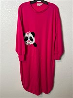 Vintage Sleep Shirt Pink Panda Bear
