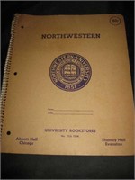 Vintage Northwestern University Spiral Note Book