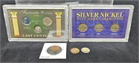 US Coins - 1867 3-Cent Nickel, 1893 & 1900 Pennies