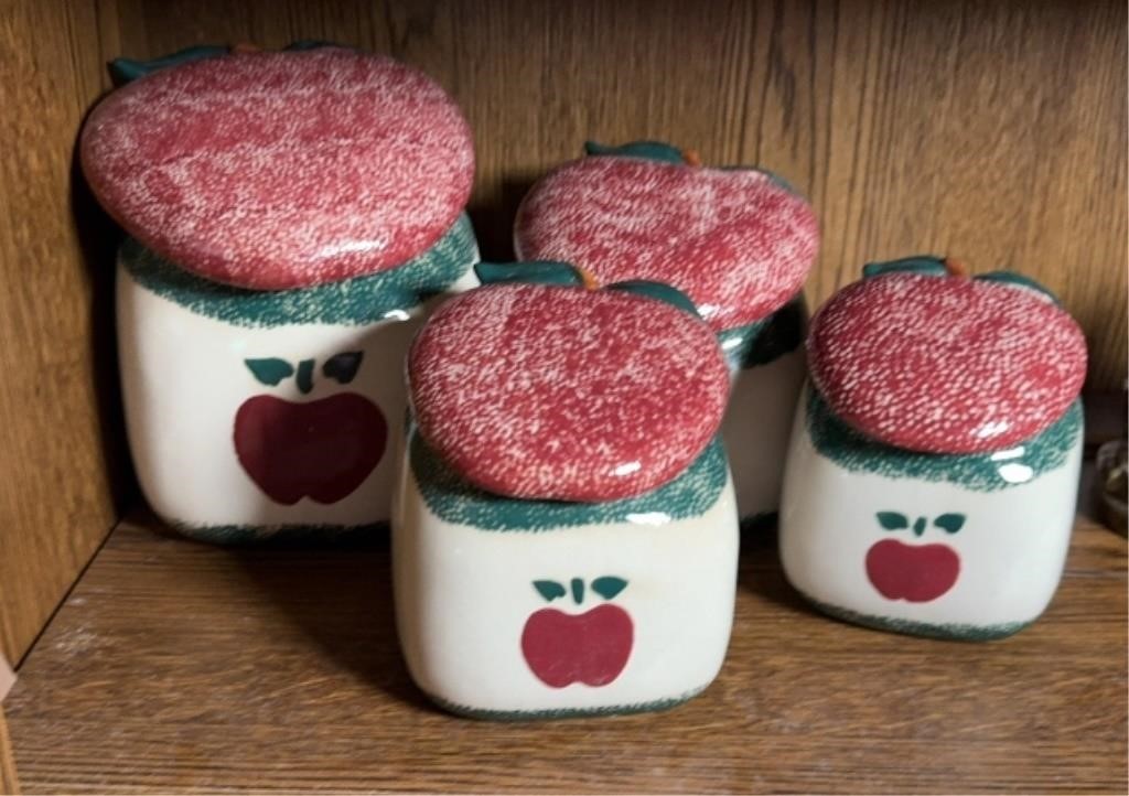 APPLE CANISTER SET