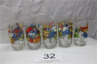 Smurf Glasses - Set of (5)